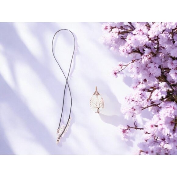 Rose Quartz Tree of Life Pendant Necklace Healing Crystal Jewelry 18" Cord - Picture 4 of 9